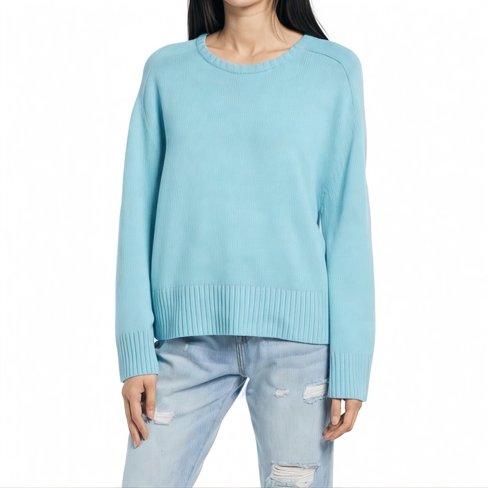 Treasure & Bond Blue Green Crew Neck Sweater - Size M